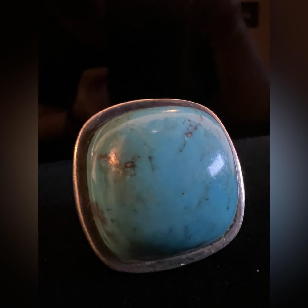 Turquoise Silver Ring - image 6